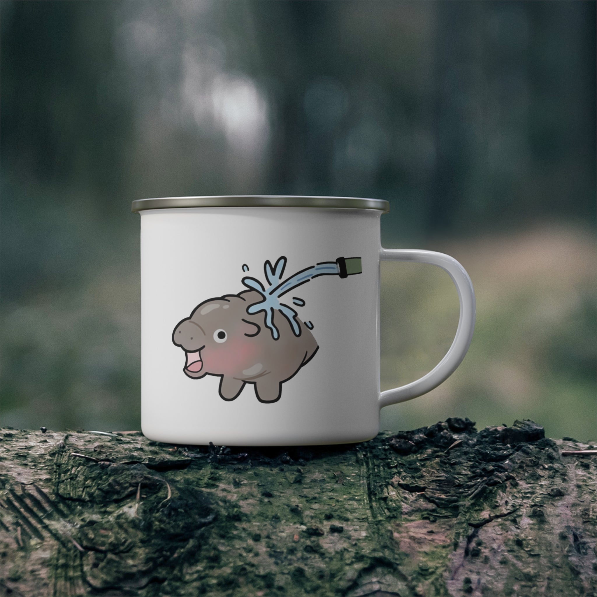 Moo Deng Camping Mug – Adventure-Ready and Playfully Stylish