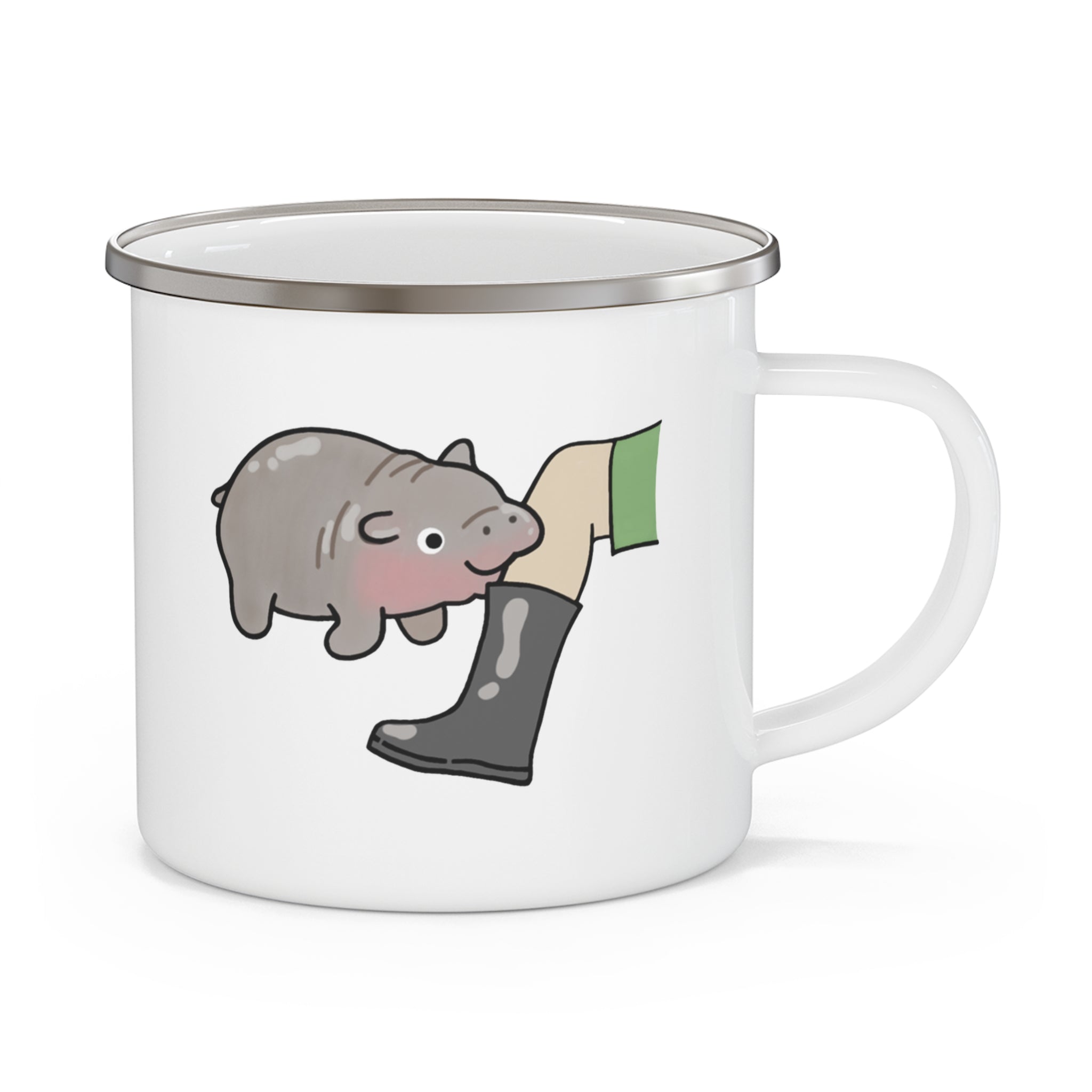 Moo Deng Camping Mug – Mischief in Every Sip