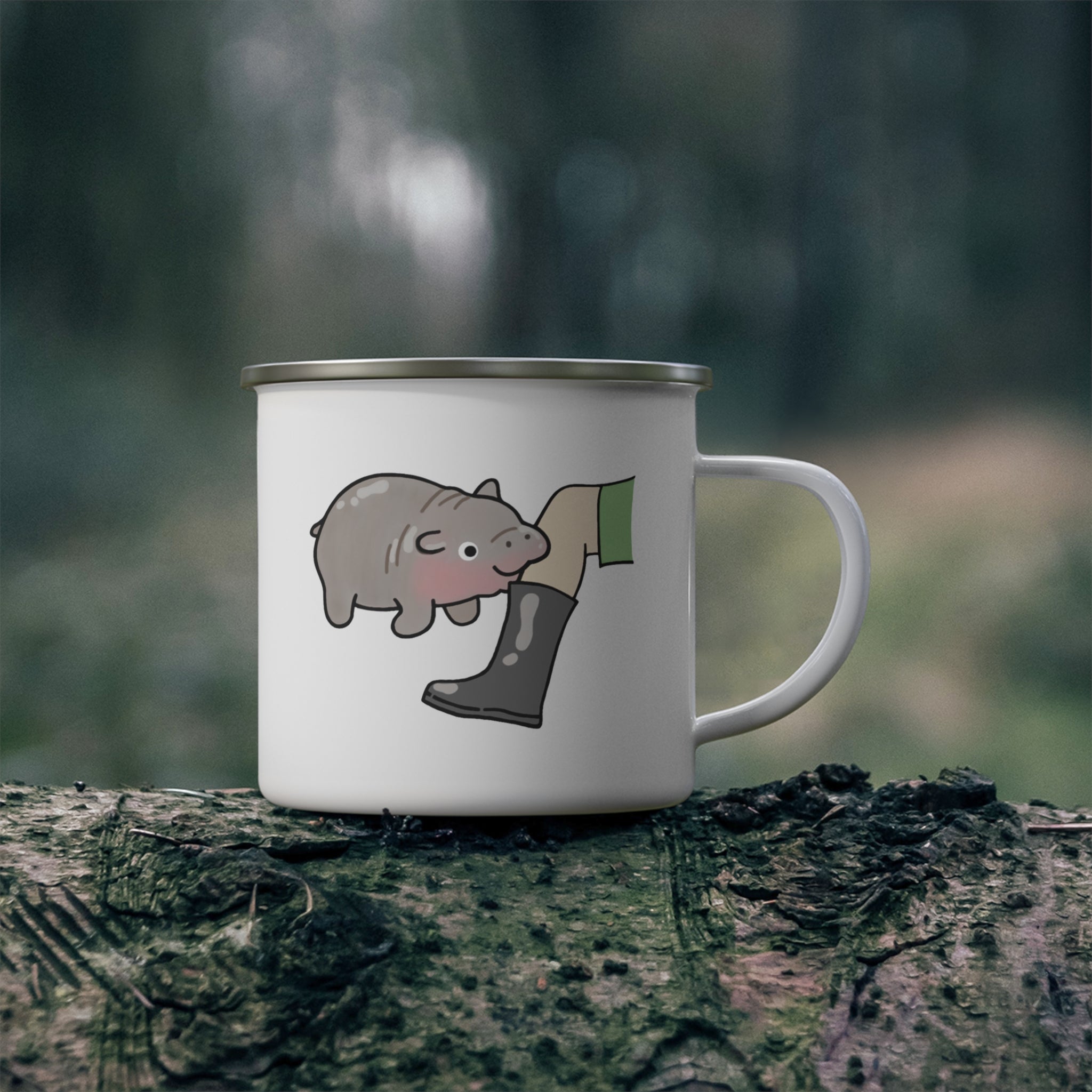 Moo Deng Camping Mug – Mischief in Every Sip